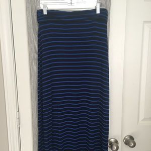 J Crew Striped Maxi Skirt